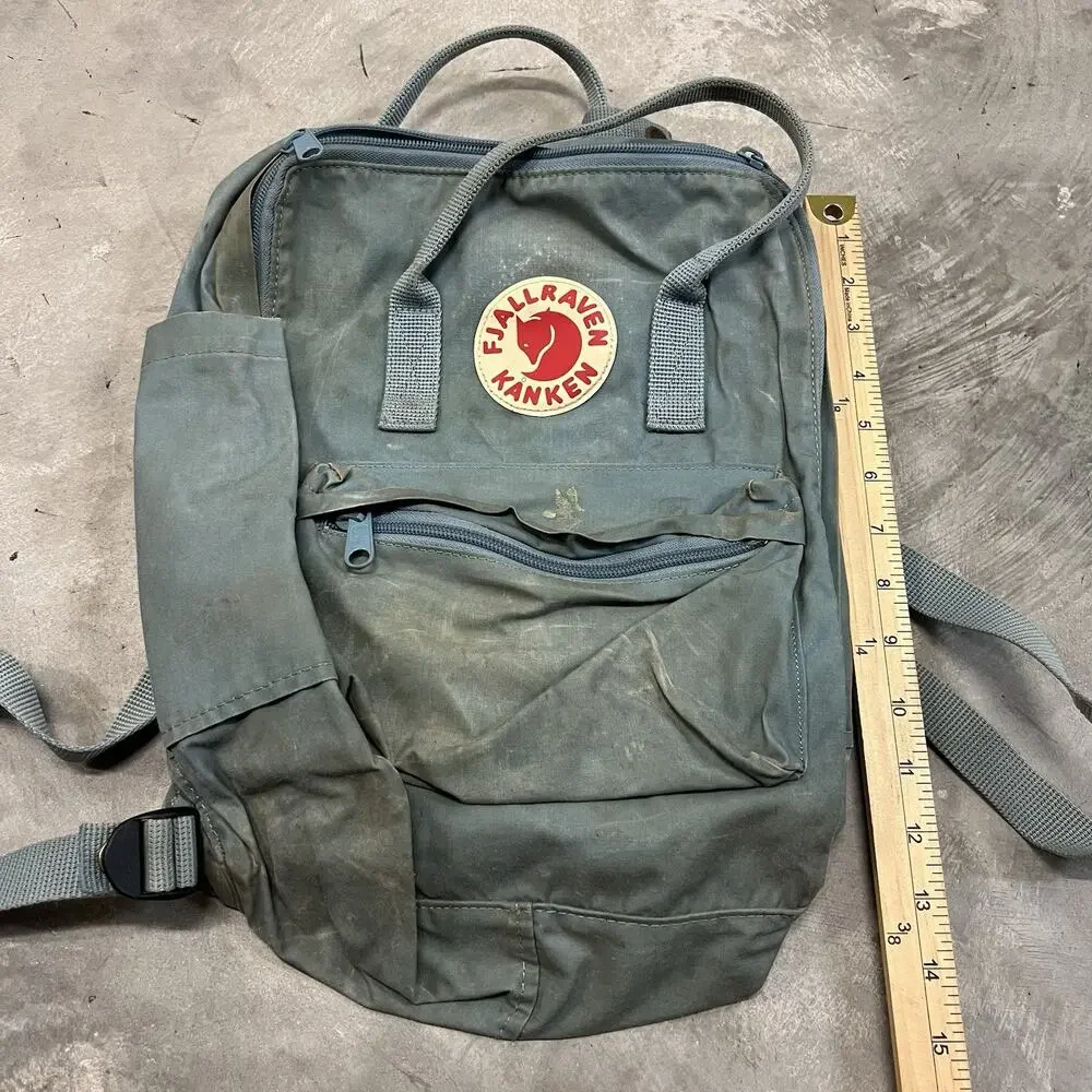 Fjallraven Kanken Classic Backpack Blue23510 Travel Lightweight NEEDS CLEAN